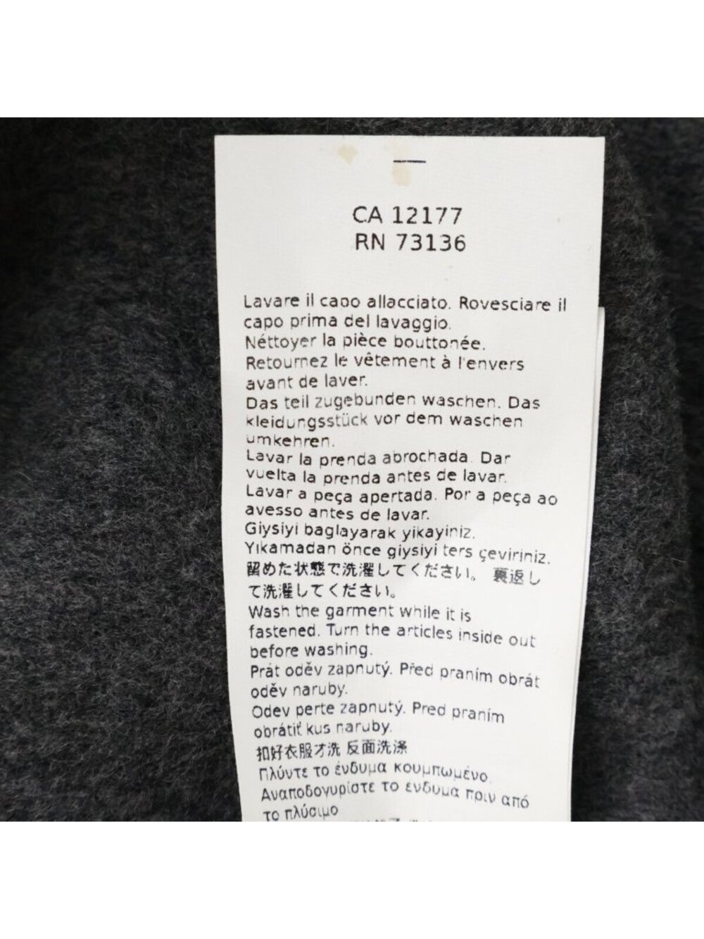 ★SOLD★ Max Mara S Maxmara Cucito Amano Double Face W-zip Collarless Jacket 42 - Picture 8 of 9